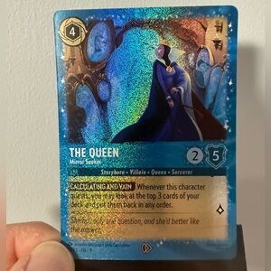 Disney Lorcana The Queen Promo USA Exclusive Mirror Seeker Foil Card